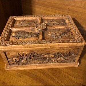 Vintage Ocean Reef Trinket Box